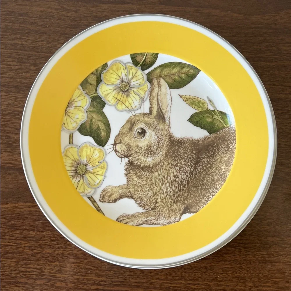 Williams Sonoma “Spring Bunny”🐇4 Plate Set